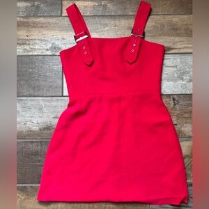 Amanda Uprichard Bold Red Mini Dress